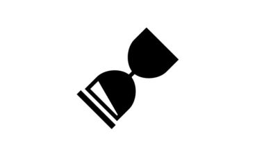 retro kum saati simge canlandırması