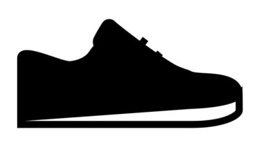 spor ayakkabısı çizgisi simgesi canlandırması