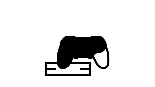 Animace ikon herního zařízení — Stock video