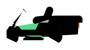 çim biçme makinesi renk canlandırması