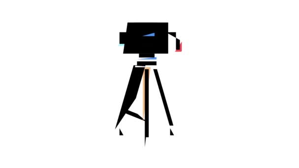 지리 측정 가젯 컬러 아이콘 애니메이션 — 비디오
