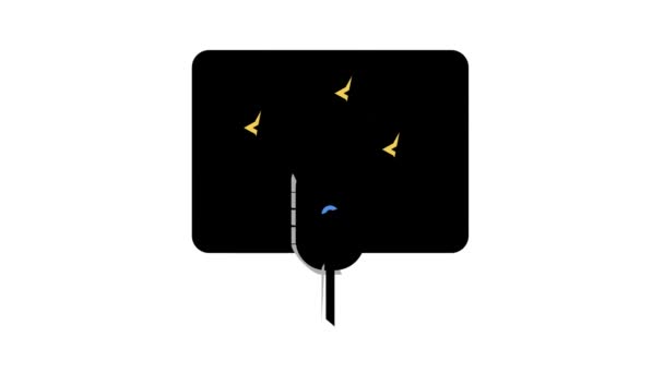 Horoskop radiokanal färg ikon animation — Stockvideo
