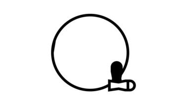 Kurşun dergisi çizgi simgesi canlandırması