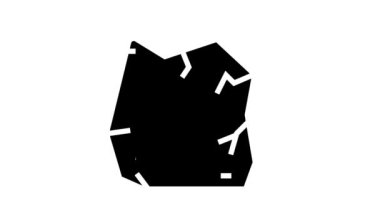 Taş kabartma simge animasyonunda mineraller