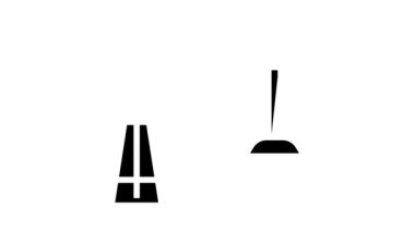 laset seviye glyph simge canlandırması
