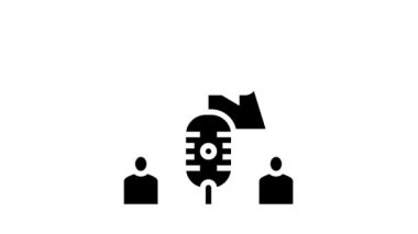 tartışma kanalı glyph simge canlandırması