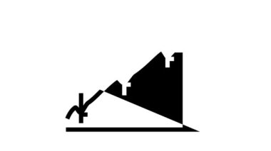 Yol eğimlerinin güçlendirilmesi çizgi canlandırması