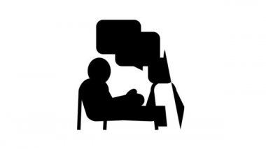 Yapay zeka çalışması tanıtım çizgisi canlandırması