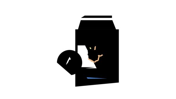 ( 영어 ) milk oat package color icon animation — 비디오