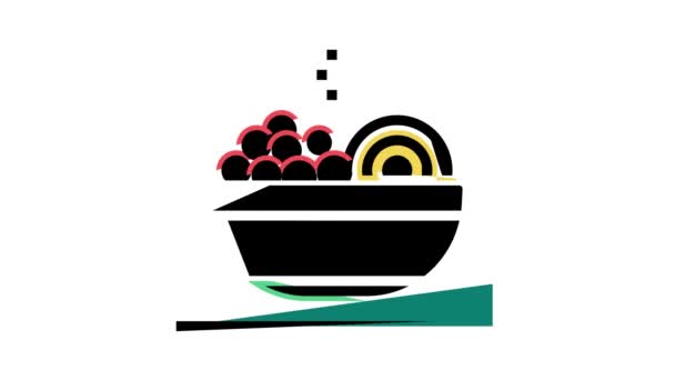 animace ikon jídlo misky
