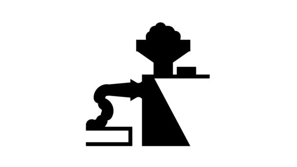腊肠生产线图标动画 — 图库视频影像