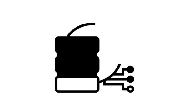 Animação ícone de linha de reparação de tecnologia servidor — Vídeo de Stock