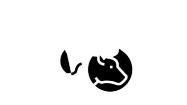 Et bifteği kabartma simgesi animasyonu