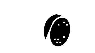 Sosis pişirilmiş et yemeği sembolü animasyonu