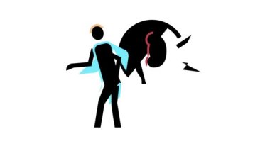 Ağrı böbrekleri renk ikonu canlandırması