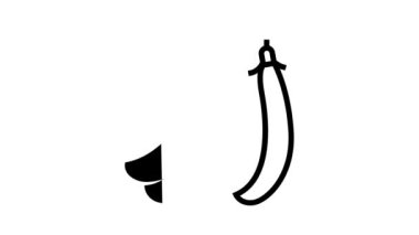 bezelye sağlıklı sebze çizgisi simge canlandırması