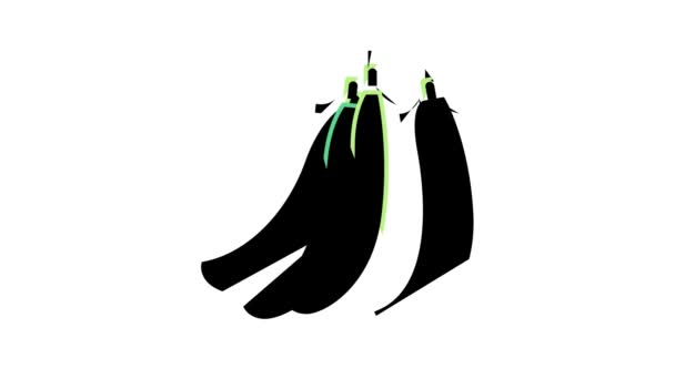豌豆健康蔬菜彩色图像动画 — 图库视频影像