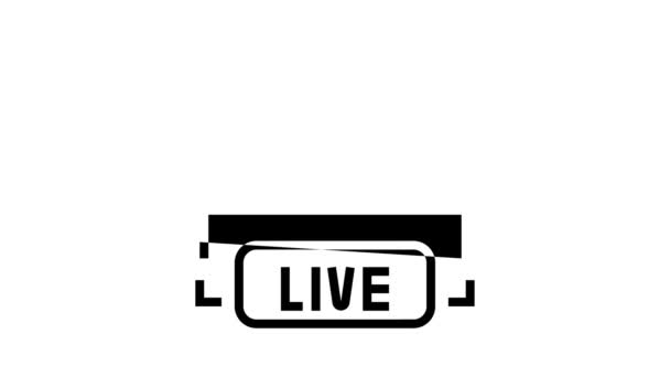 ( 영어 ) World live news line icon animation — 비디오