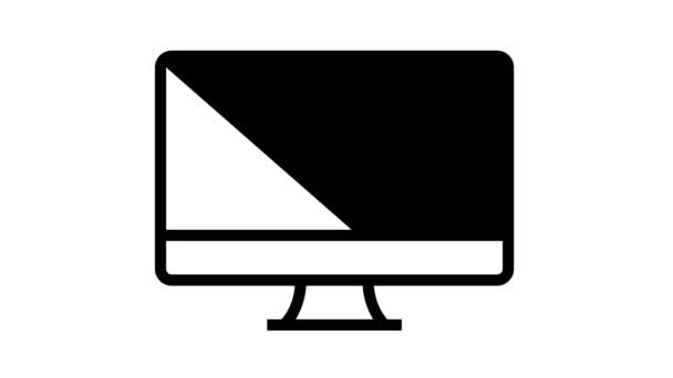 Animace řádku obrazovky počítače sociální stránky — Stock video