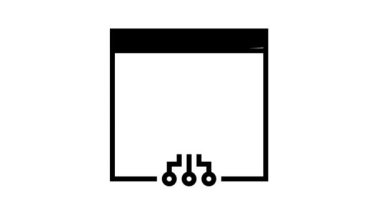 işlem sistemi çizgi simgesi canlandırması