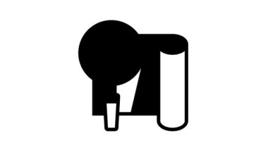 kabartmalı duvar kağıdı çizgi simgesi canlandırması