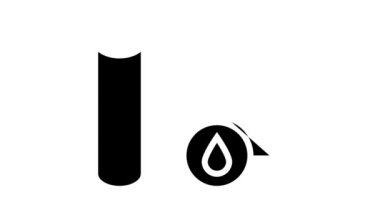 Su geçirmez duvar kağıdı kabartma simgesi canlandırması