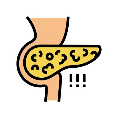 yağlı karaciğer renk vektör çizimi