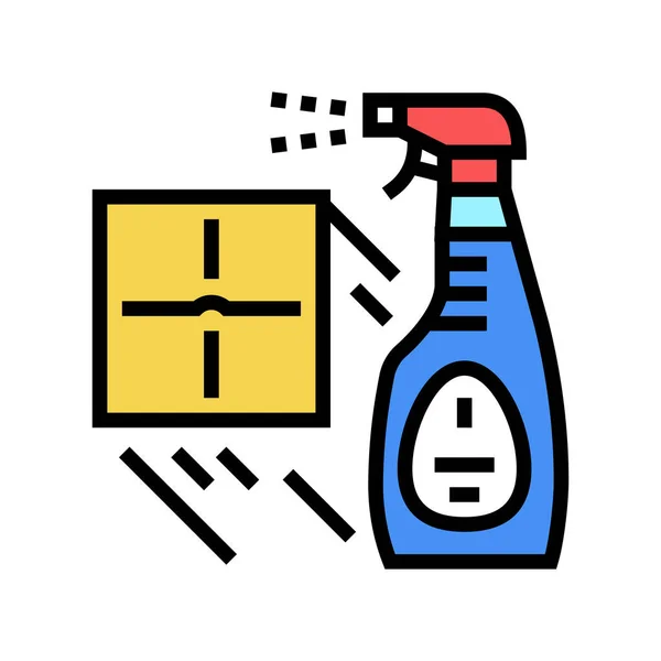 Sprayer for cleaning tile color icon vector illustration — Stock Vector