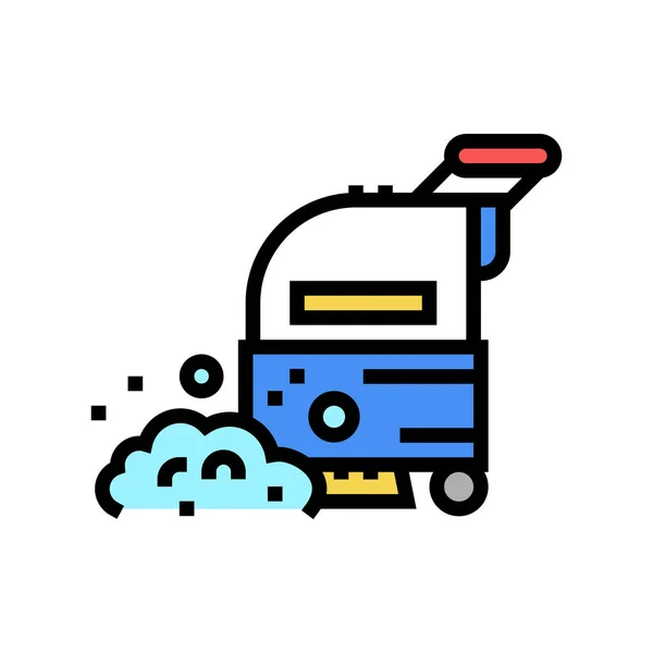 Illustrazione professionale del vettore dell'icona di colore della lavatrice di vuoto — Vettoriale Stock