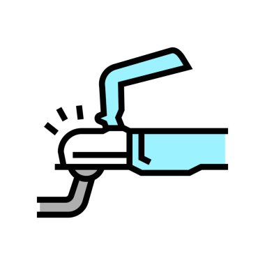 Araç rengi vektör illüstrasyonuyla eşleştirme römorku