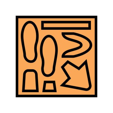 ayakkabı yapımı model renk vektör çizimi