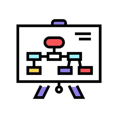 plan sunum renk vektör renk illüstrasyonu