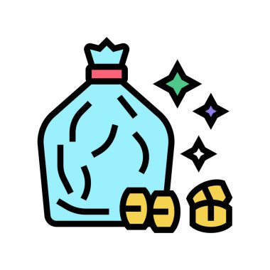 Lotto varilli çanta renk ikonu çizimi