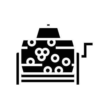 Tekerlekli piyango sembolü vektör illüstrasyonu