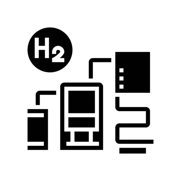 Illustration vectorielle d'icône de glyphe de production d'ammoniac — Image vectorielle
