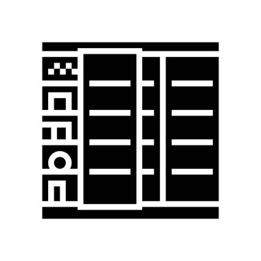 Buzdolabı yiyecek dükkânı sembolü çizimi