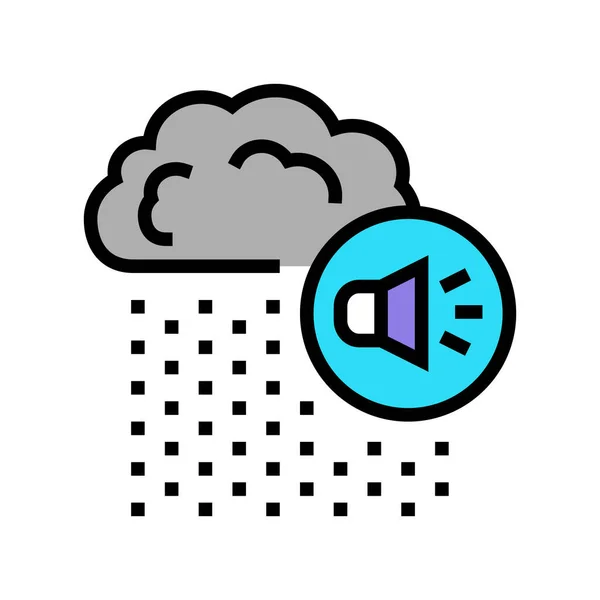 Pluie bruit couleur icône vectoriel illustration — Image vectorielle