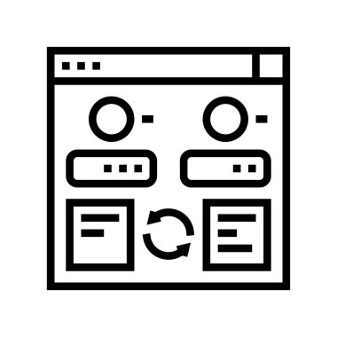 program uygulaması dönüştürücü satır simgesi çizimi