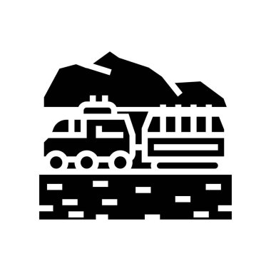 Mars simge vektör illüstrasyonunda gezinen ulaşım tekeri