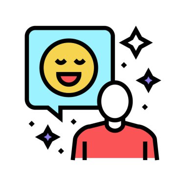 pozitif tutum yumuşak beceri renk vektör çizimi