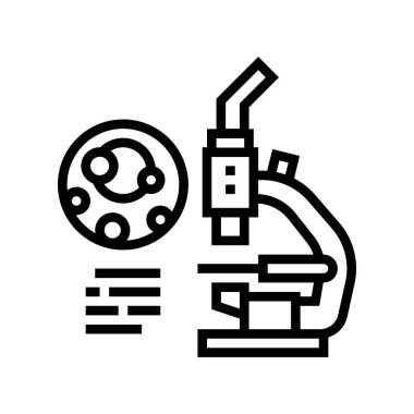 Gut çizgisi ikon vektör illüstrasyonunda urik analiz