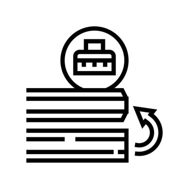 Ayna çizgisi simgesi çizimi parlatılıyor