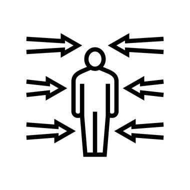 Esneklik yumuşak beceri çizgisi vektör çizimi