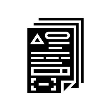 Harçlık sembolü vektör illüstrasyonu belgeleri