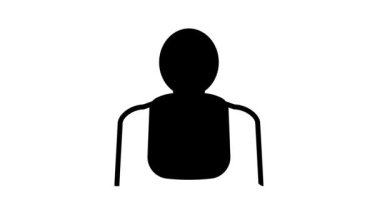 Mermi Mühimmatı Siyah Simge Canlandırması