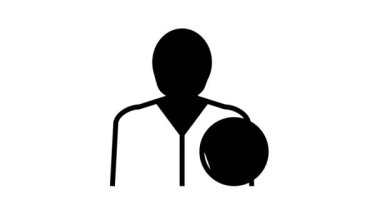 Suçiçeği Hastalığı Siyah Simge Canlandırması