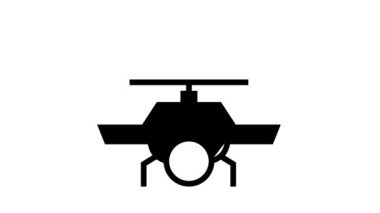 Gelecekteki Yaşam Aygıtları siyah simge canlandırması