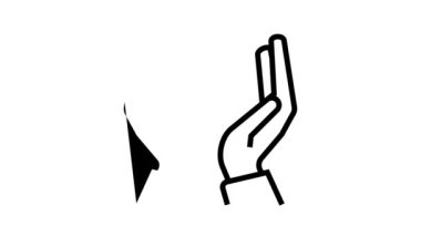 İş Durumları siyah simge canlandırması