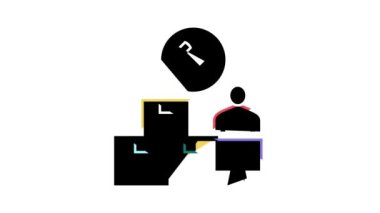 İnternet Sosyal Ortam renk canlandırması