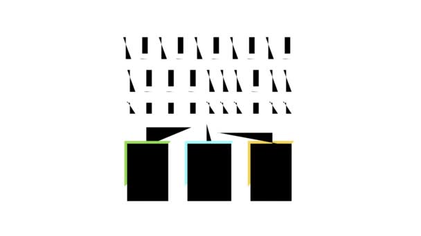 Ssh, Sftp Berkas Transfer Protokol animasi ikon warna — Stok Video